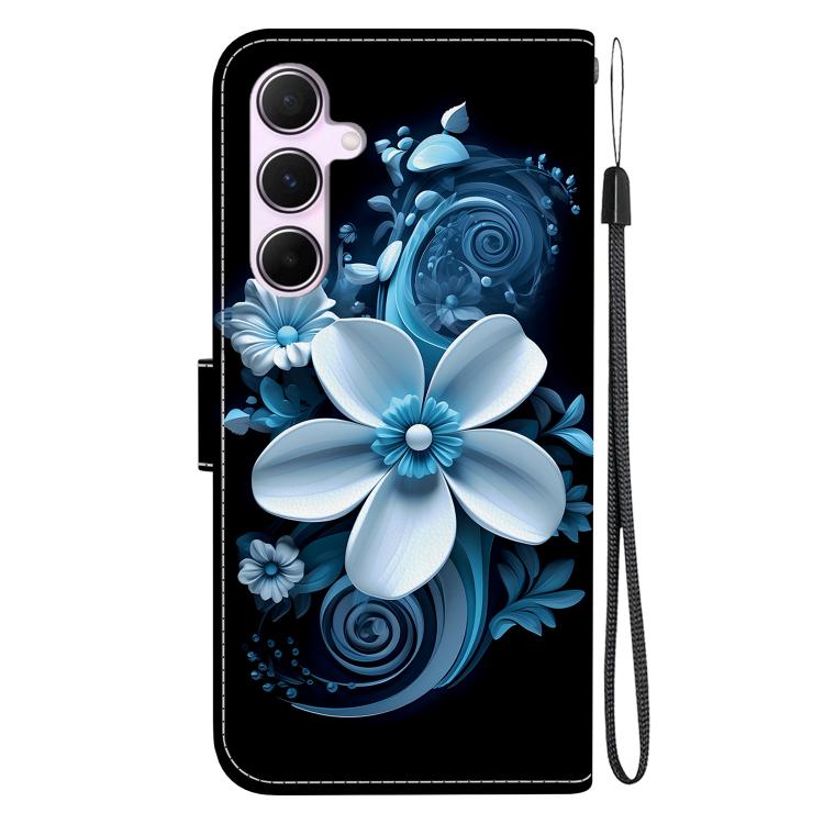For Samsung Galaxy A55 5G Crystal Texture Colored Drawing Leather Phone Case