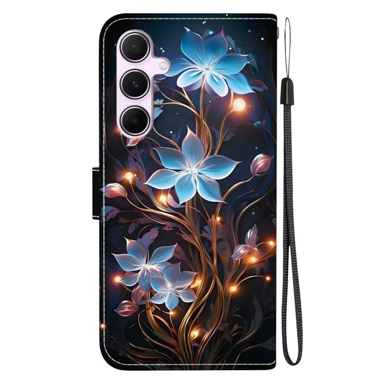 For Samsung Galaxy A55 5G Crystal Texture Colored Drawing Leather Phone Case