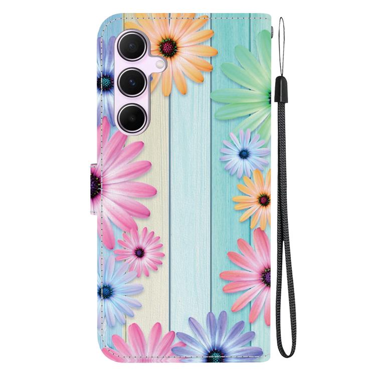 For Samsung Galaxy A55 5G Crystal Texture Colored Drawing Leather Phone Case