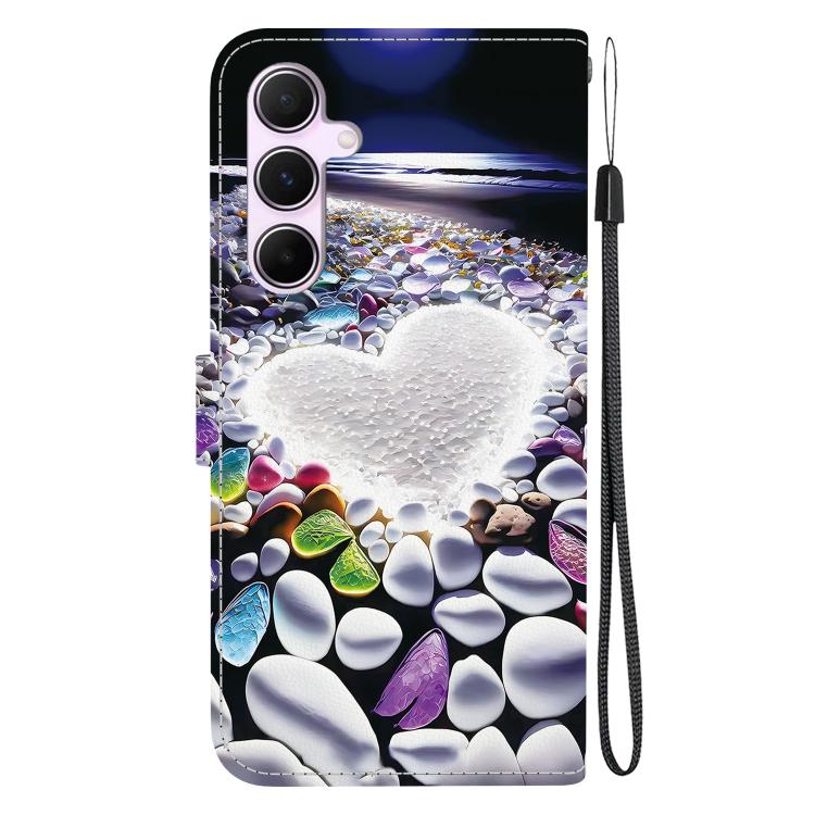 For Samsung Galaxy A55 5G Crystal Texture Colored Drawing Leather Phone Case