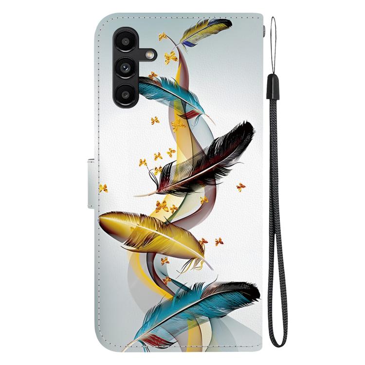 For Samsung Galaxy A13 5G Crystal Texture Colored Drawing Leather Phone Case