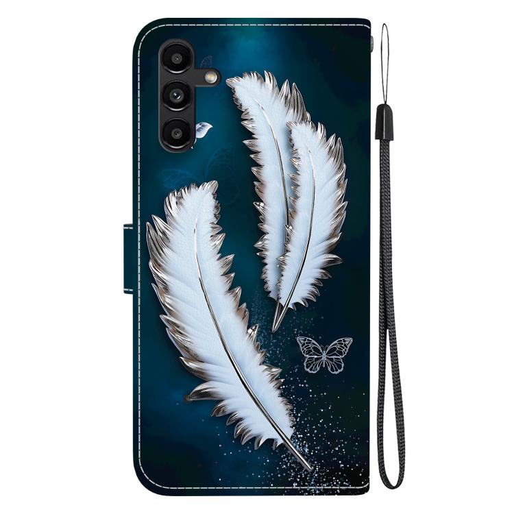 For Samsung Galaxy A13 5G Crystal Texture Colored Drawing Leather Phone Case