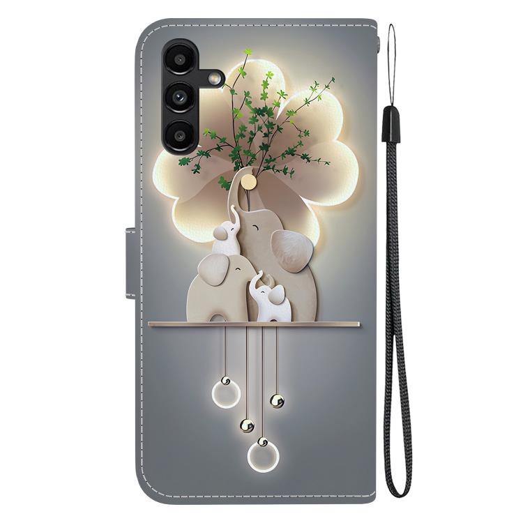 For Samsung Galaxy A13 5G Crystal Texture Colored Drawing Leather Phone Case