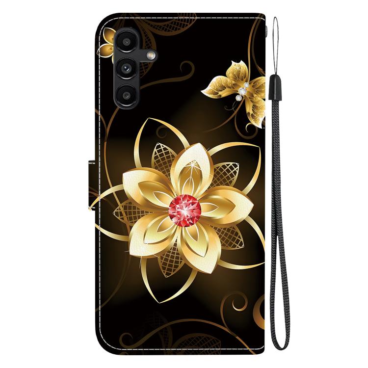 For Samsung Galaxy A13 5G Crystal Texture Colored Drawing Leather Phone Case