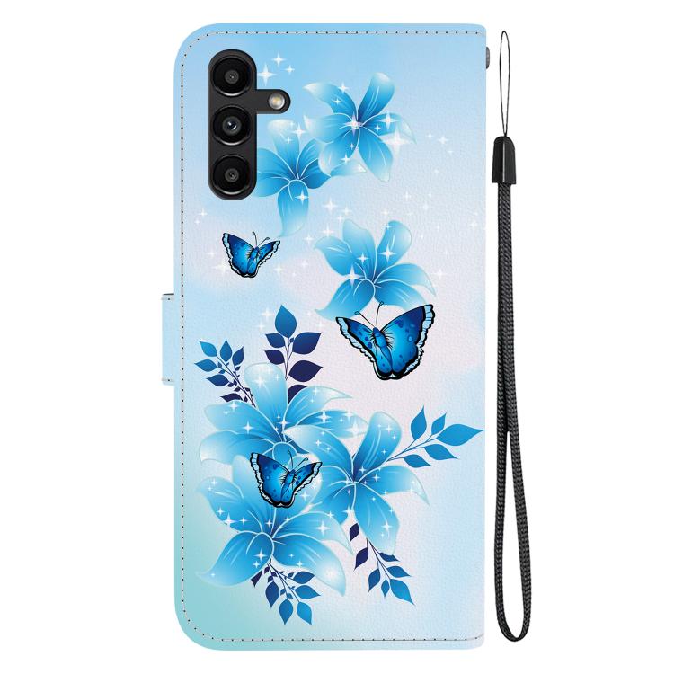 For Samsung Galaxy A13 5G Crystal Texture Colored Drawing Leather Phone Case