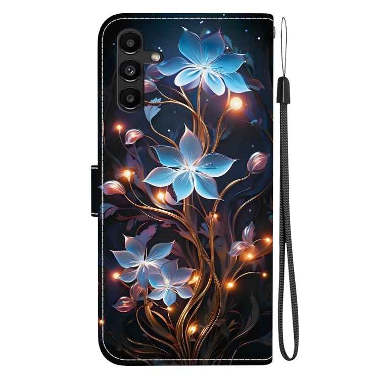 For Samsung Galaxy A13 5G Crystal Texture Colored Drawing Leather Phone Case