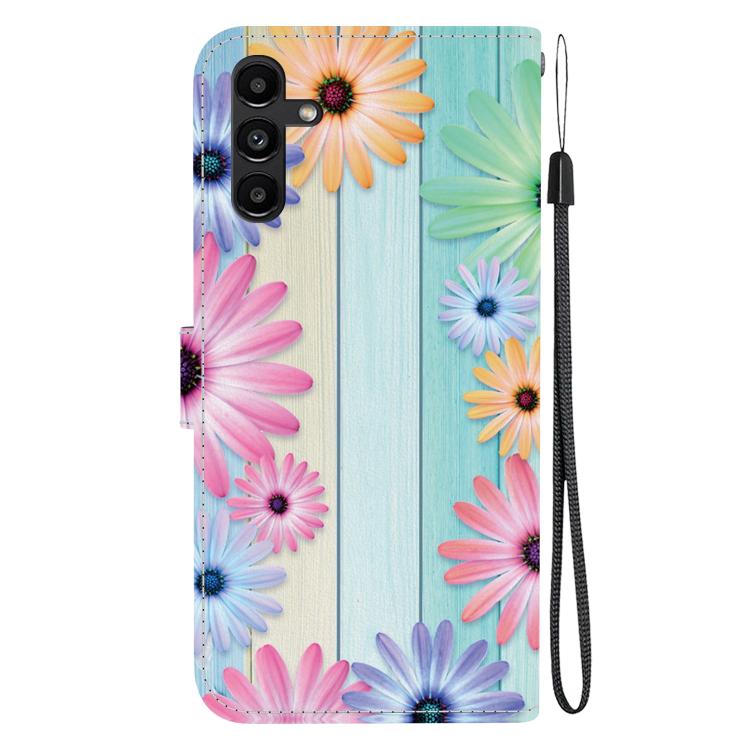 For Samsung Galaxy A13 5G Crystal Texture Colored Drawing Leather Phone Case