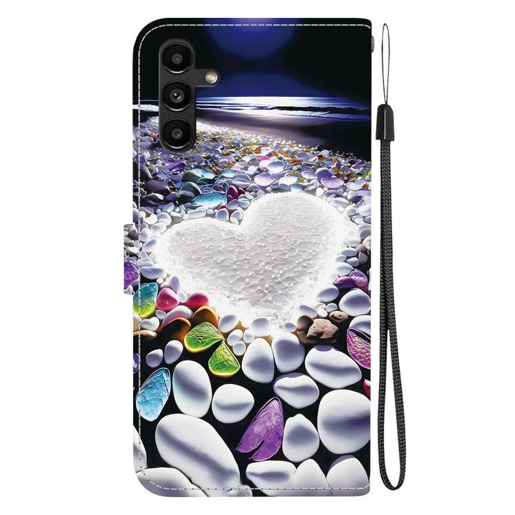 For Samsung Galaxy A13 5G Crystal Texture Colored Drawing Leather Phone Case