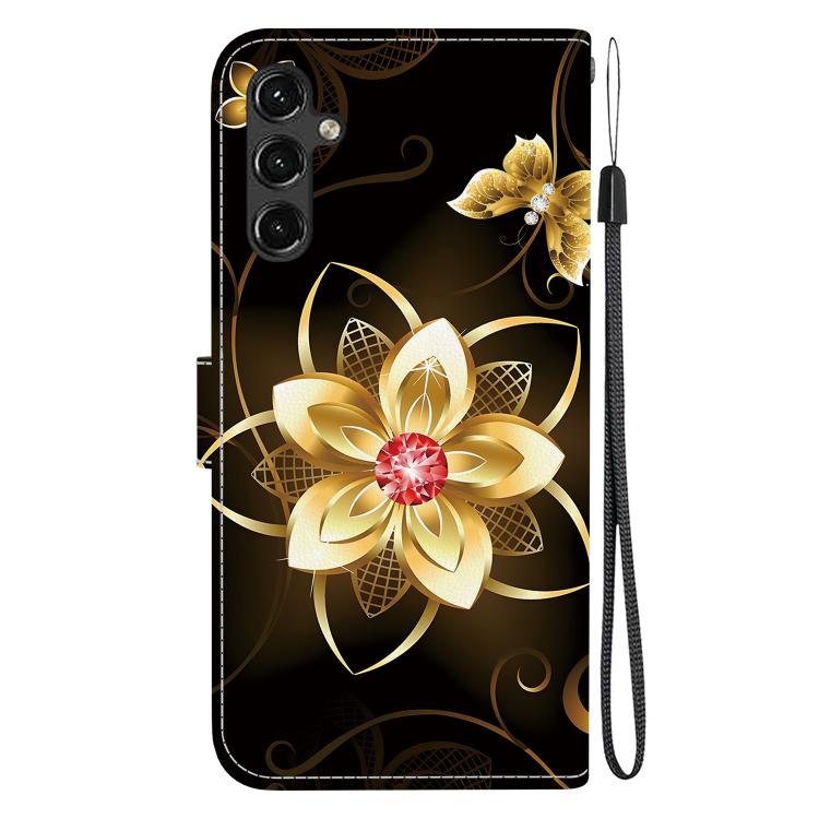 For Samsung Galaxy A34 5G Crystal Texture Colored Drawing Leather Phone Case