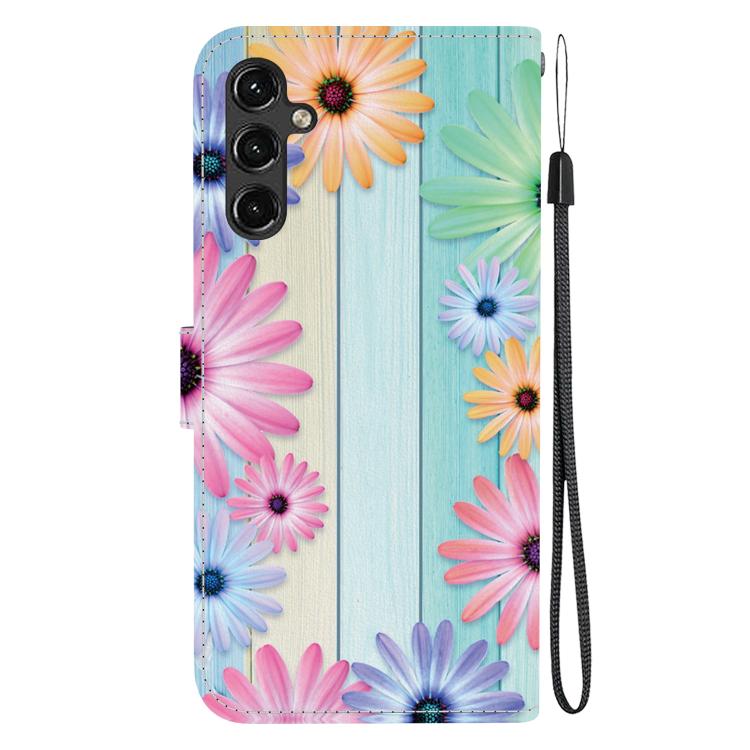 For Samsung Galaxy A54 5G Crystal Texture Colored Drawing Leather Phone Case