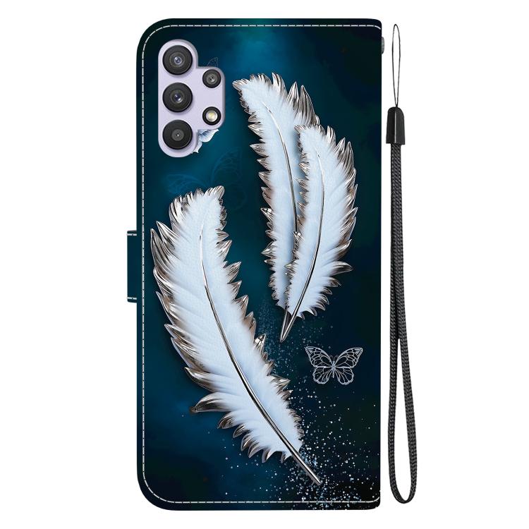 For Samsung Galaxy A32 5G Crystal Texture Colored Drawing Leather Phone Case