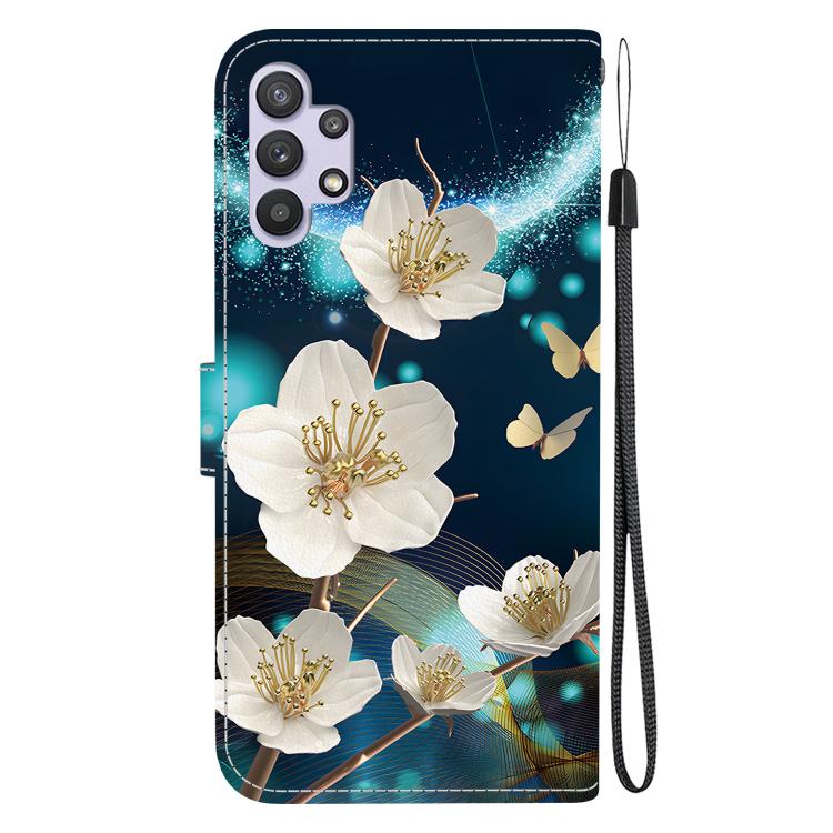 For Samsung Galaxy A32 5G Crystal Texture Colored Drawing Leather Phone Case