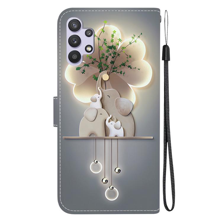 For Samsung Galaxy A32 5G Crystal Texture Colored Drawing Leather Phone Case