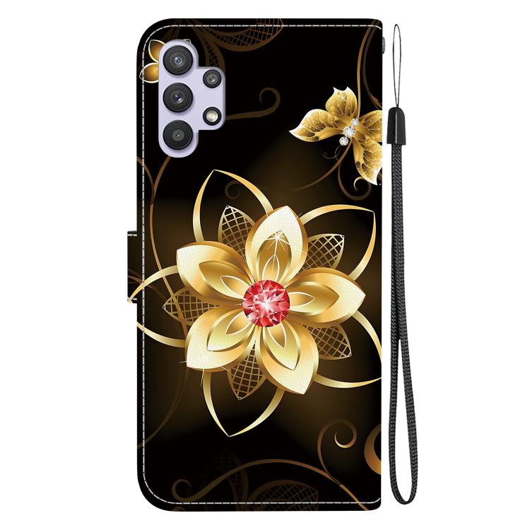 For Samsung Galaxy A32 5G Crystal Texture Colored Drawing Leather Phone Case