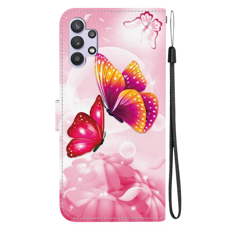 For Samsung Galaxy A32 5G Crystal Texture Colored Drawing Leather Phone Case
