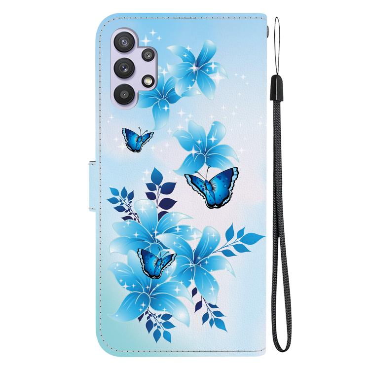 For Samsung Galaxy A32 5G Crystal Texture Colored Drawing Leather Phone Case
