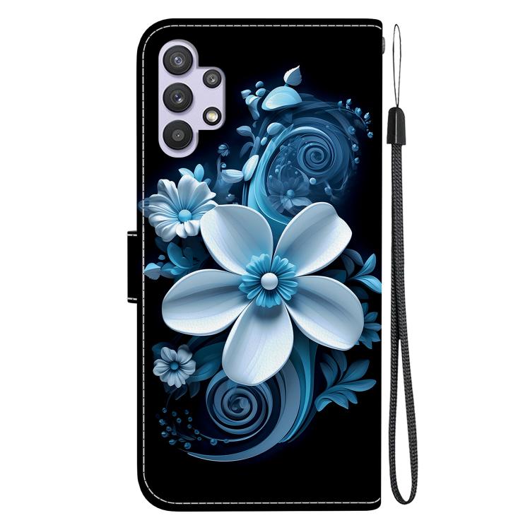 For Samsung Galaxy A32 5G Crystal Texture Colored Drawing Leather Phone Case