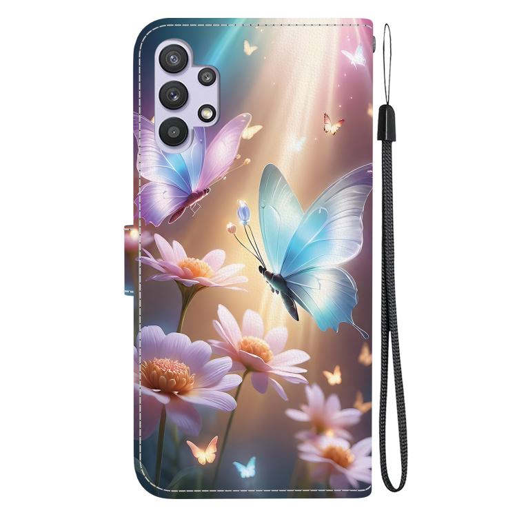 For Samsung Galaxy A32 5G Crystal Texture Colored Drawing Leather Phone Case