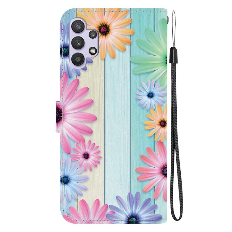 For Samsung Galaxy A32 5G Crystal Texture Colored Drawing Leather Phone Case