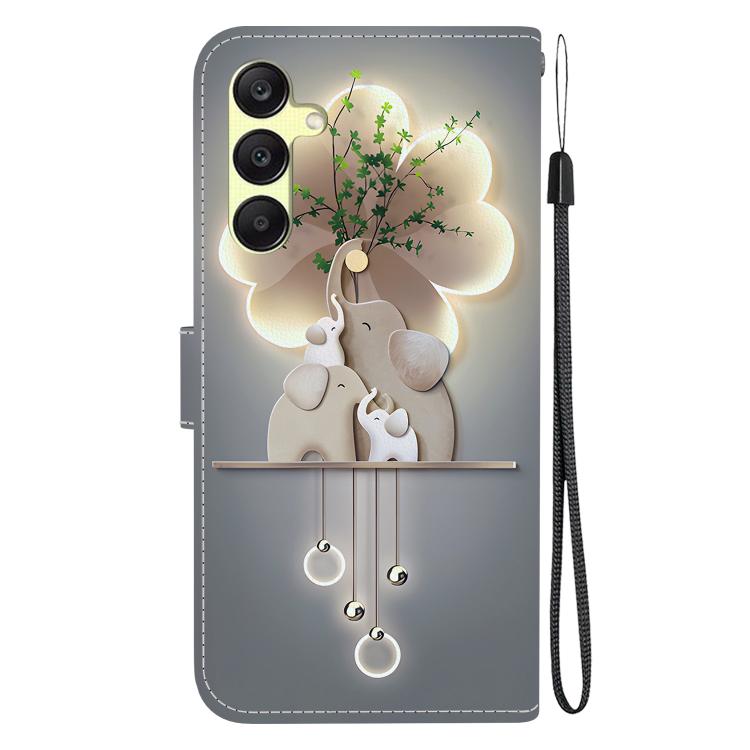 For Samsung Galaxy A25 5G Crystal Texture Colored Drawing Leather Phone Case