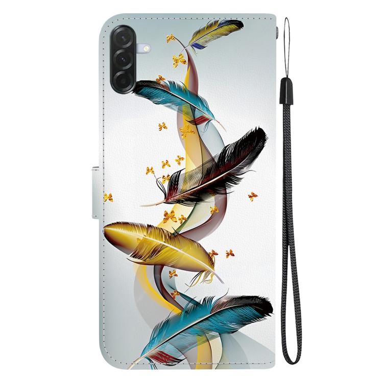 For Galaxy A57 5G Crystal Texture Colored Drawing Leather Phone Case