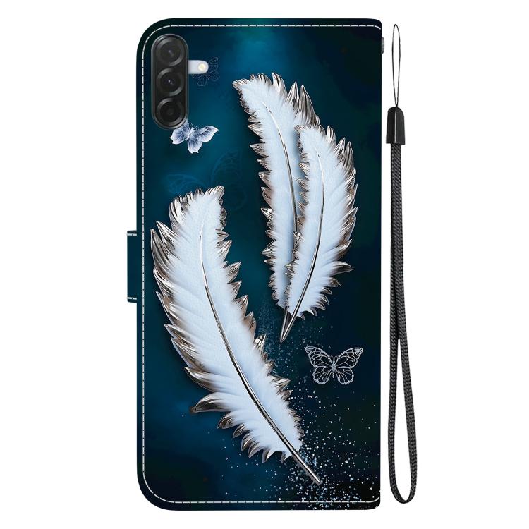 For Galaxy A57 5G Crystal Texture Colored Drawing Leather Phone Case