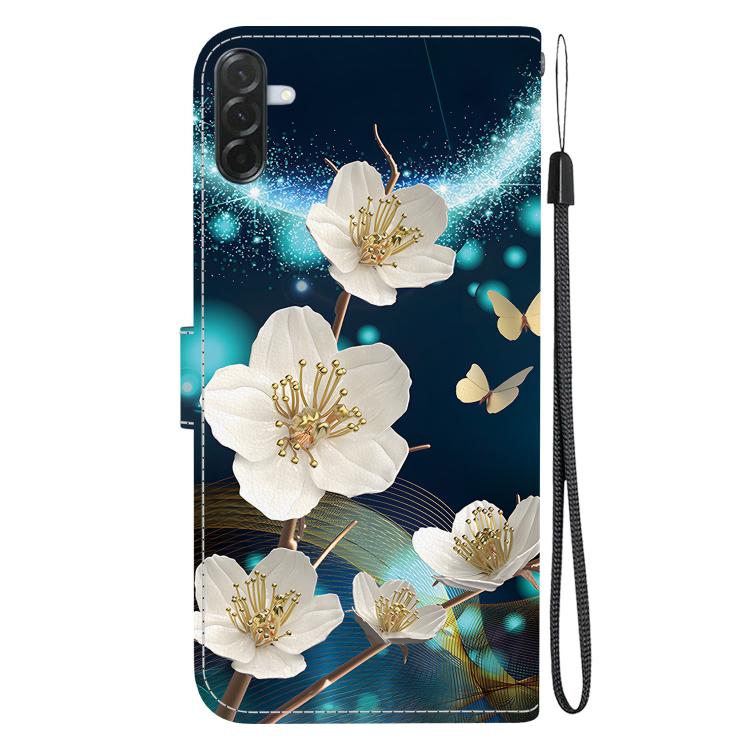 For Galaxy A57 5G Crystal Texture Colored Drawing Leather Phone Case