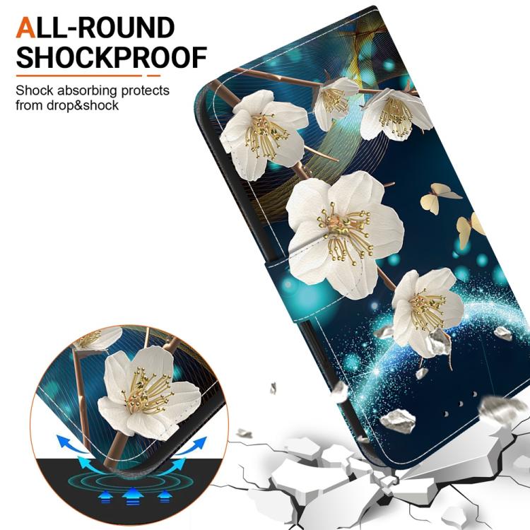 For Galaxy A57 5G Crystal Texture Colored Drawing Leather Phone Case