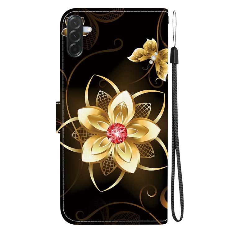 For Galaxy A57 5G Crystal Texture Colored Drawing Leather Phone Case