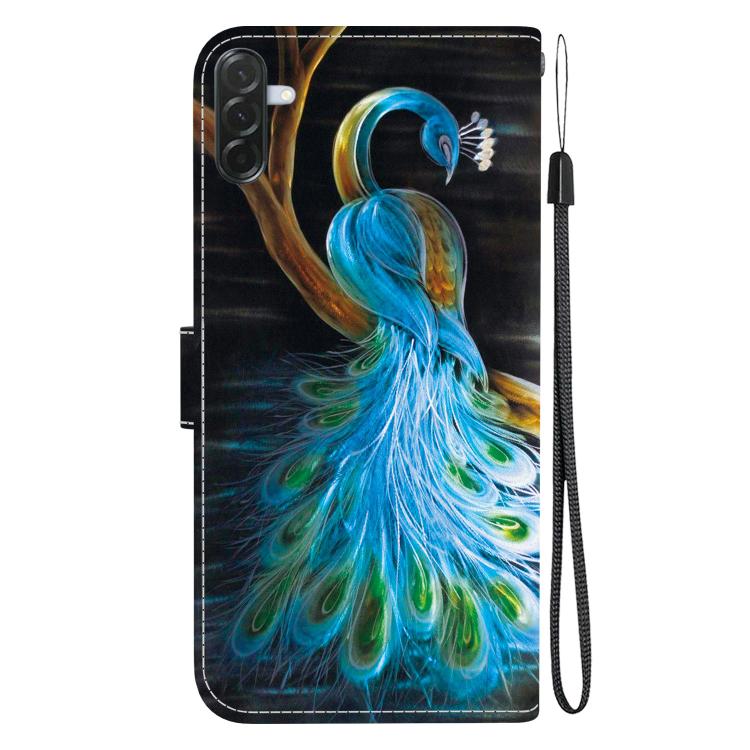 For Galaxy A57 5G Crystal Texture Colored Drawing Leather Phone Case