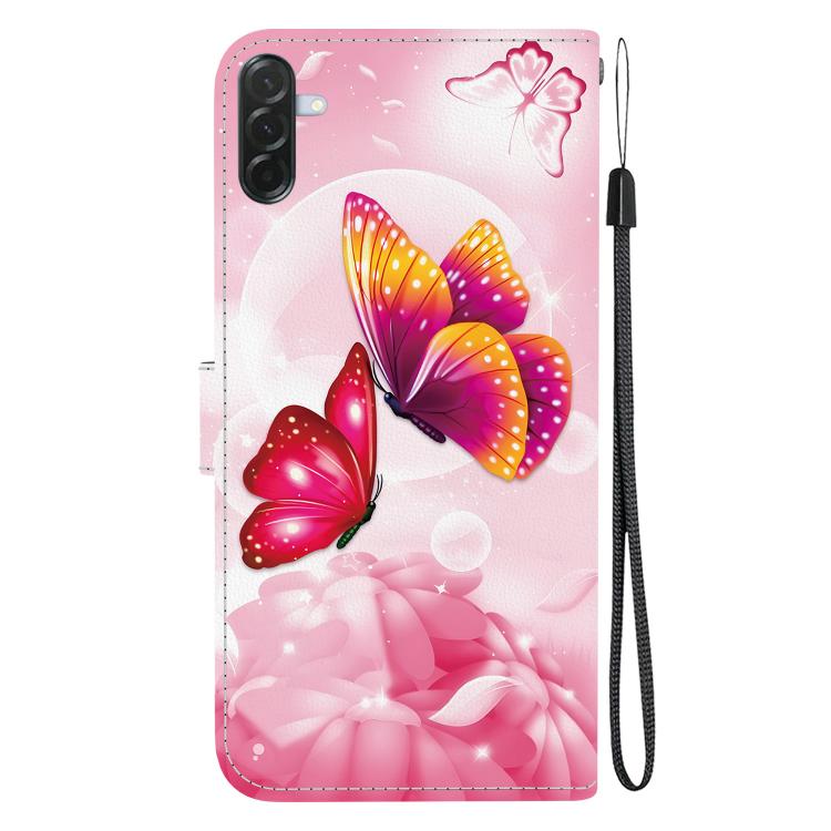 For Galaxy A57 5G Crystal Texture Colored Drawing Leather Phone Case