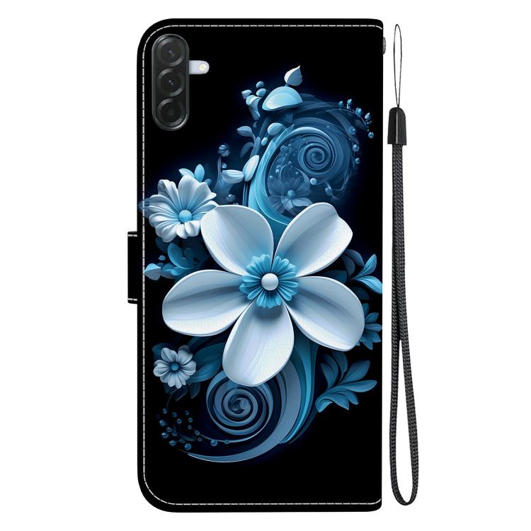 For Galaxy A57 5G Crystal Texture Colored Drawing Leather Phone Case