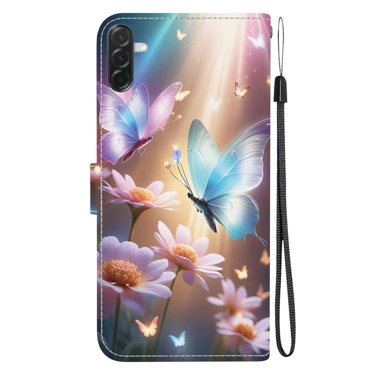 For Galaxy A57 5G Crystal Texture Colored Drawing Leather Phone Case