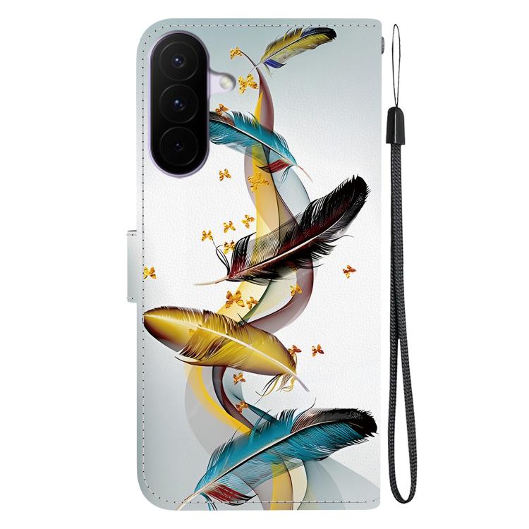For Galaxy A27 5G Crystal Texture Colored Drawing Leather Phone Case