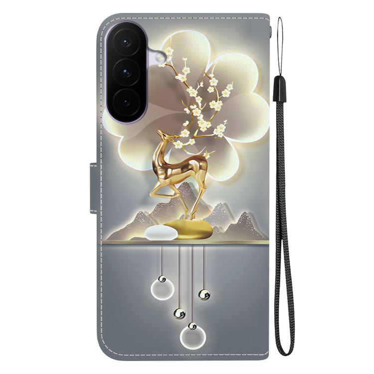 For Galaxy A27 5G Crystal Texture Colored Drawing Leather Phone Case