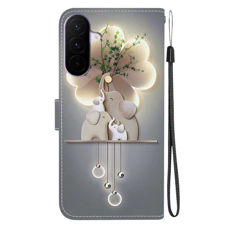 For Galaxy A27 5G Crystal Texture Colored Drawing Leather Phone Case