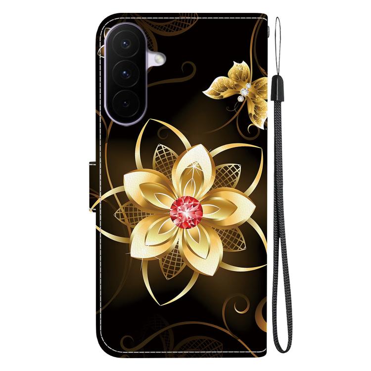 For Galaxy A27 5G Crystal Texture Colored Drawing Leather Phone Case