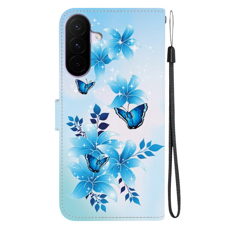 For Galaxy A27 5G Crystal Texture Colored Drawing Leather Phone Case