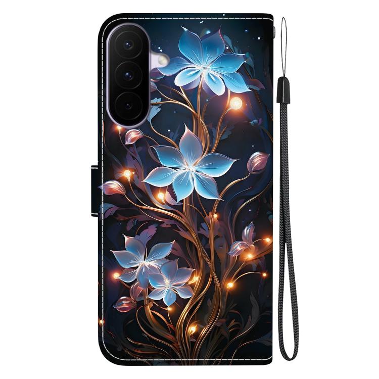 For Galaxy A27 5G Crystal Texture Colored Drawing Leather Phone Case