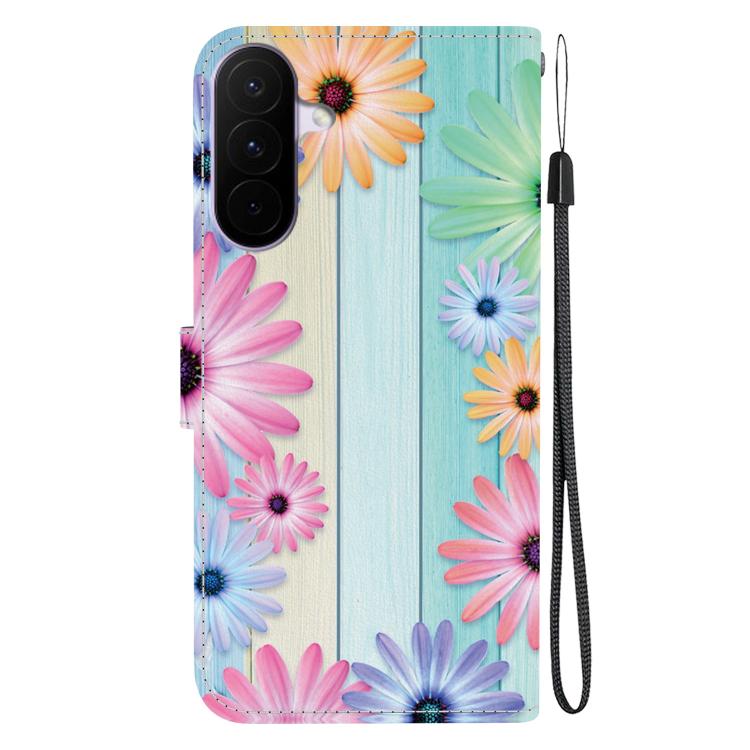 For Galaxy A27 5G Crystal Texture Colored Drawing Leather Phone Case