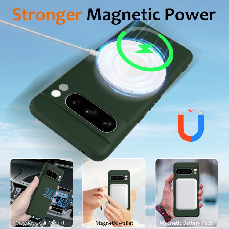 For Google Pixel 8 Pro Shockproof Silicone Magsafe Phone Case