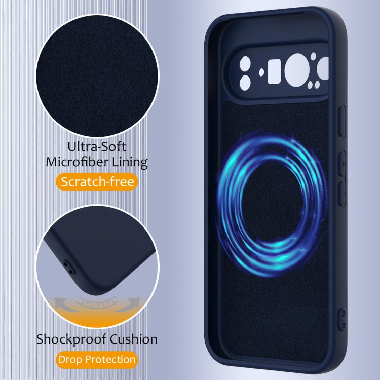 For Google Pixel 9 Pro XL Shockproof Silicone Magsafe Phone Case