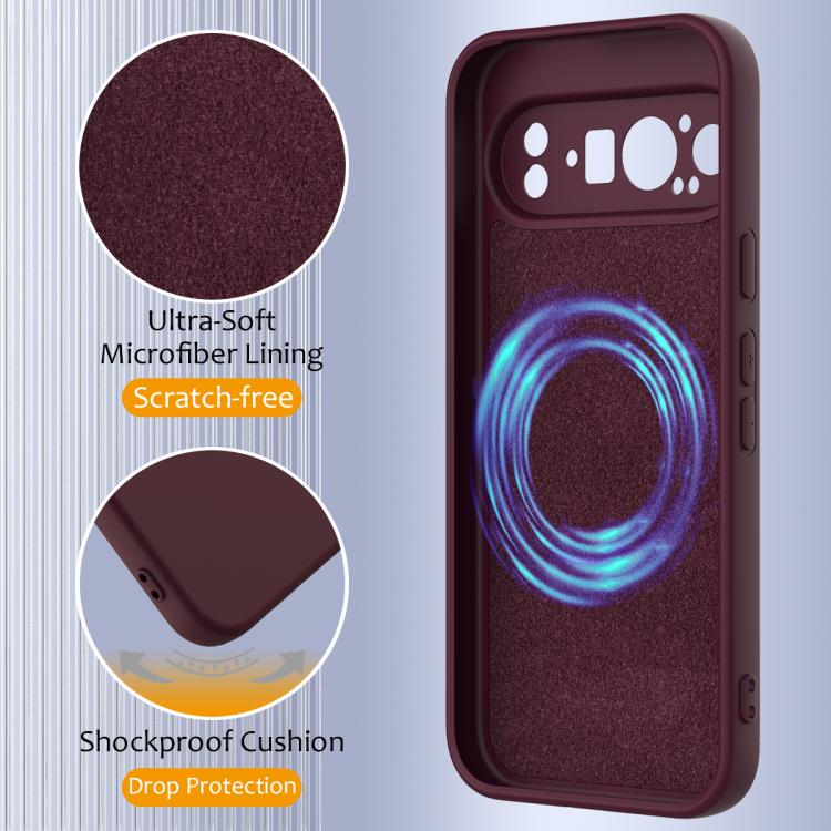 For Google Pixel 9 Pro XL Shockproof Silicone Magsafe Phone Case