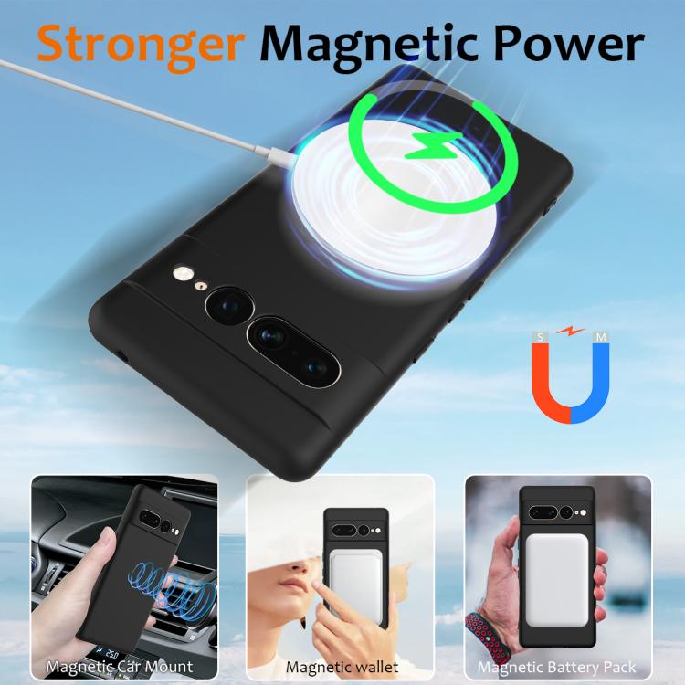 For Google Pixel 7 Pro Shockproof Silicone Magsafe Phone Case