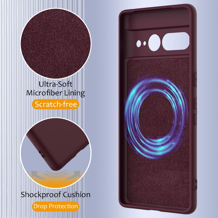 For Google Pixel 7 Pro Shockproof Silicone Magsafe Phone Case