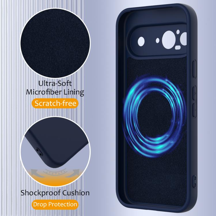 For Google Pixel 9 Shockproof Silicone Magsafe Phone Case