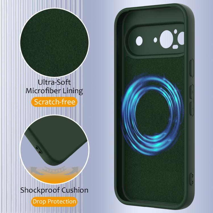 For Google Pixel 9 Shockproof Silicone Magsafe Phone Case