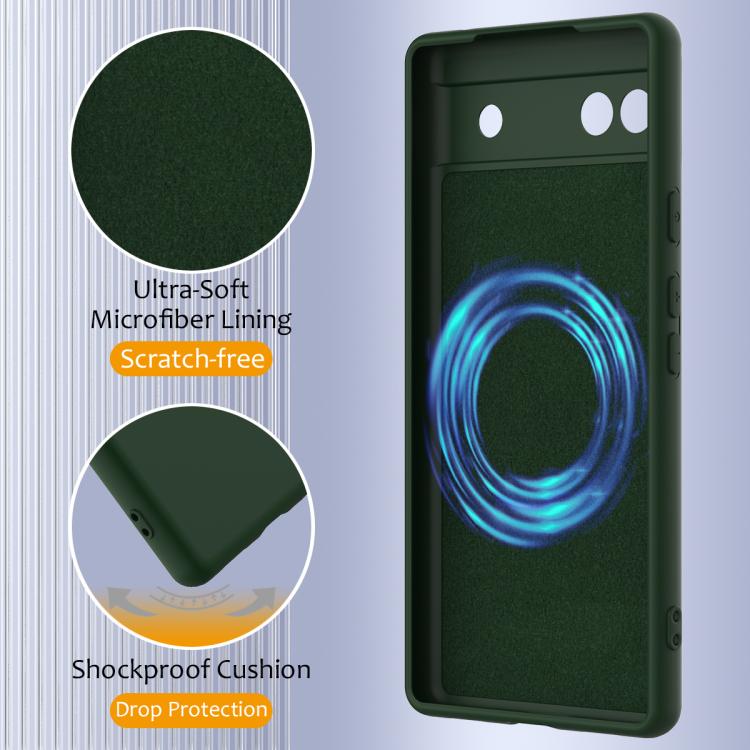 For Google Pixel 6a Shockproof Silicone Magsafe Phone Case