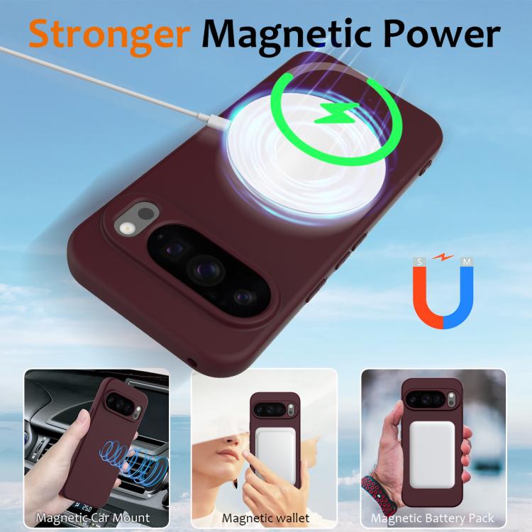 For Google Pixel 10 Pro Shockproof Silicone Magsafe Phone Case