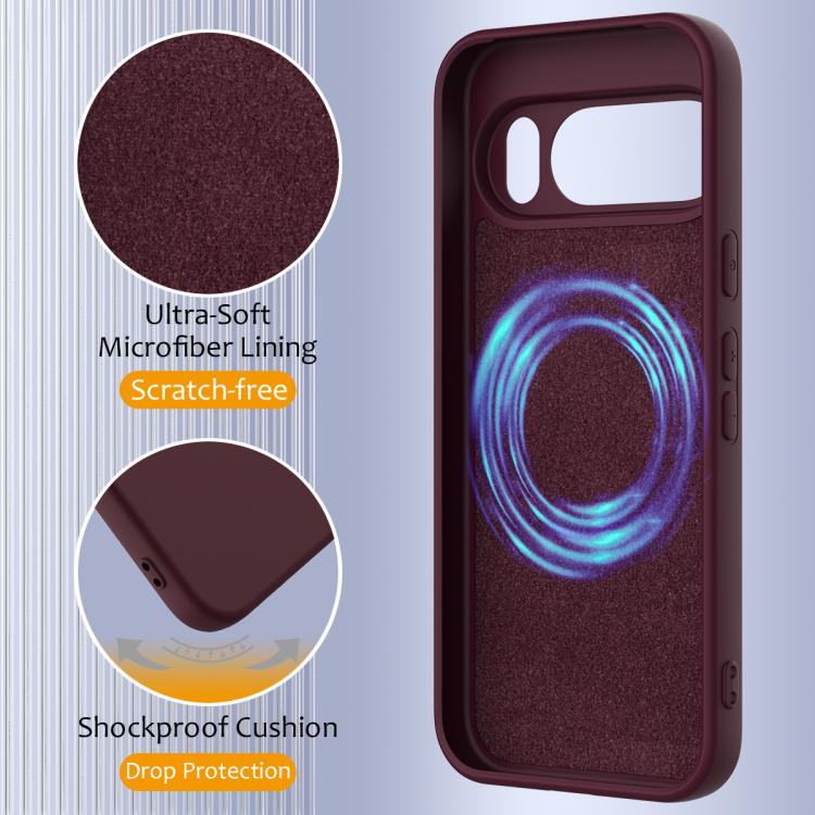 For Google Pixel 10 Pro Shockproof Silicone Magsafe Phone Case